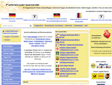 Tablet Screenshot of fahnenversand.de
